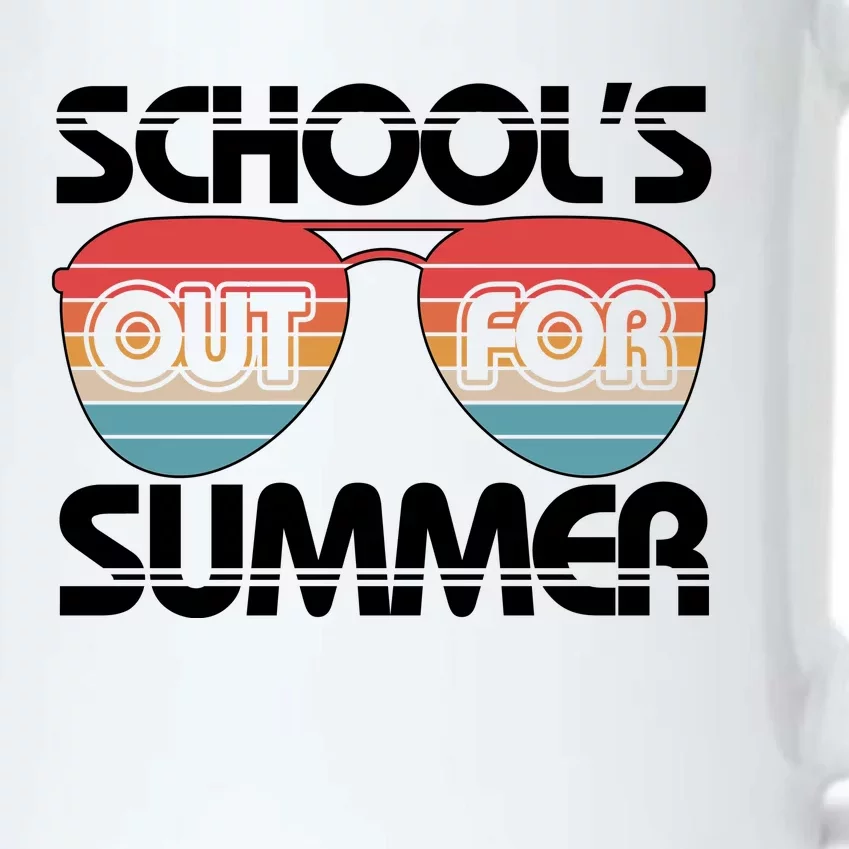 Retro School's Out For Summer Aviator Sunglasses Black Color Changing Mug