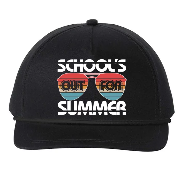 Retro School's Out For Summer Aviator Sunglasses Snapback Five-Panel Rope Hat