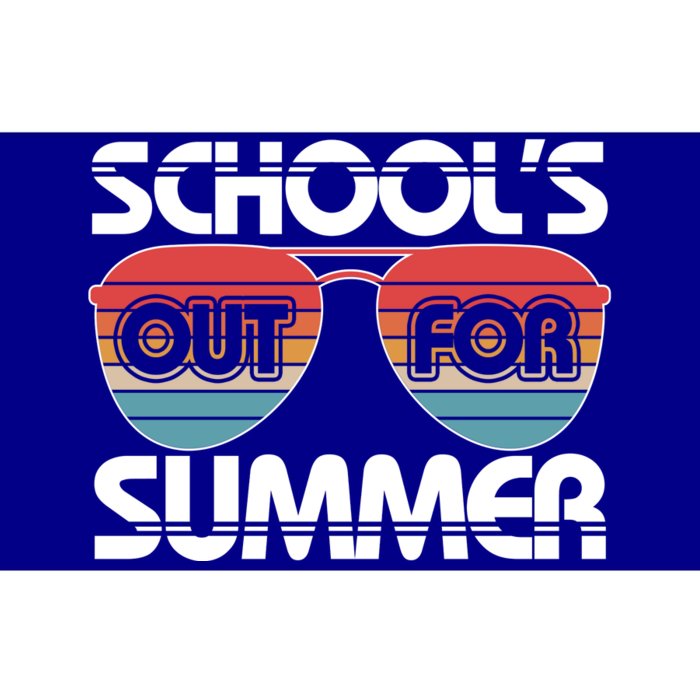 Retro School's Out For Summer Aviator Sunglasses Bumper Sticker