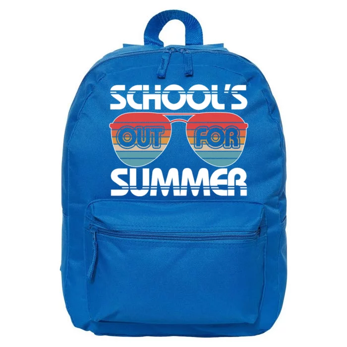 Retro School's Out For Summer Aviator Sunglasses 16 in Basic Backpack