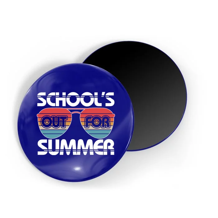 Retro School's Out For Summer Aviator Sunglasses Magnet