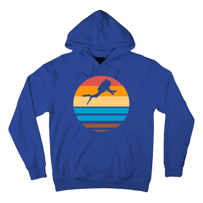 Retro Scuba Diving Tall Hoodie