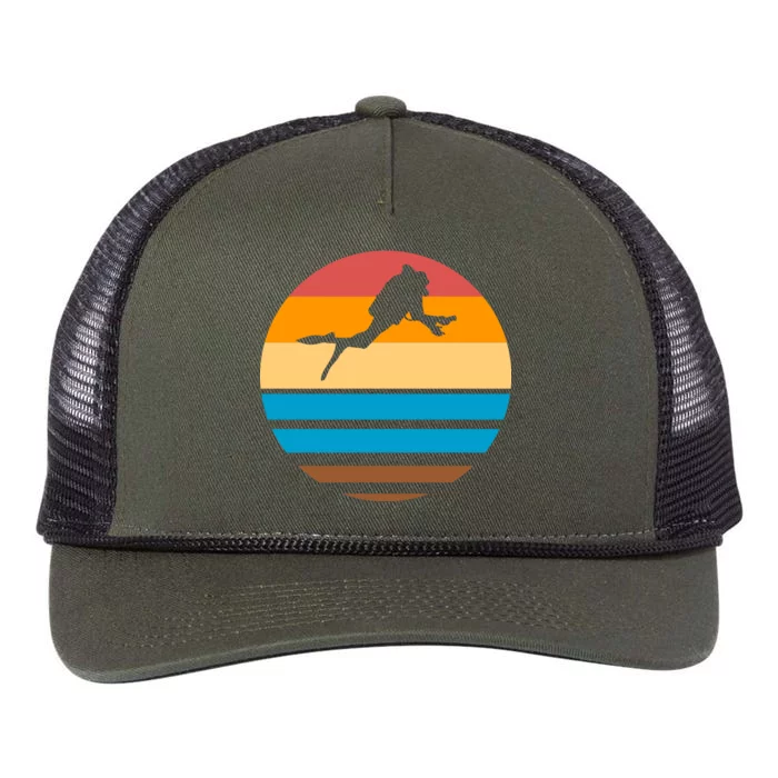 Retro Scuba Diving Retro Rope Trucker Hat Cap