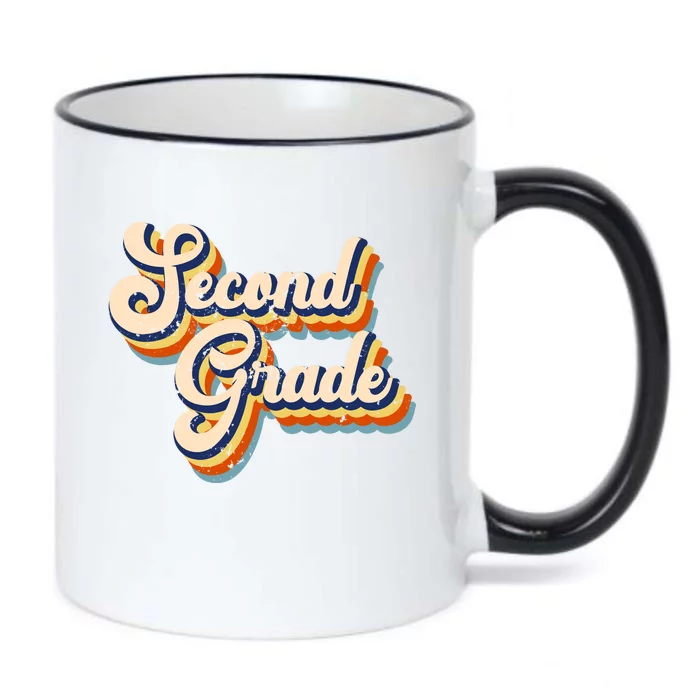 Retro Second Grade Logo Black Color Changing Mug