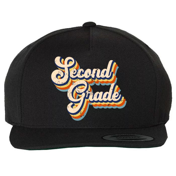 Retro Second Grade Logo Wool Snapback Cap