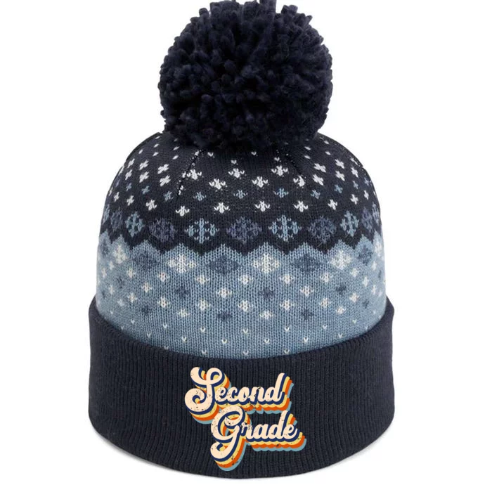 Retro Second Grade Logo The Baniff Cuffed Pom Beanie