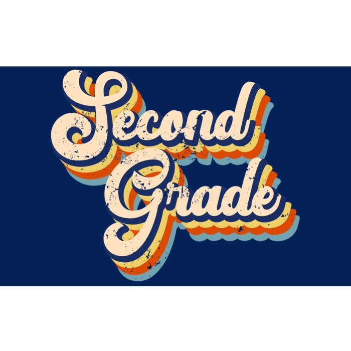 Retro Second Grade Logo Bumper Sticker