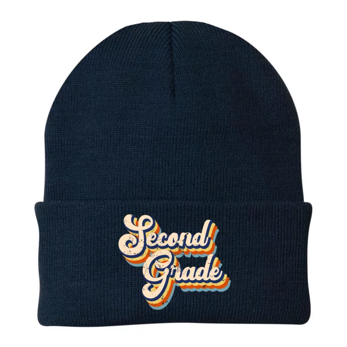 Retro Second Grade Logo Knit Cap Winter Beanie