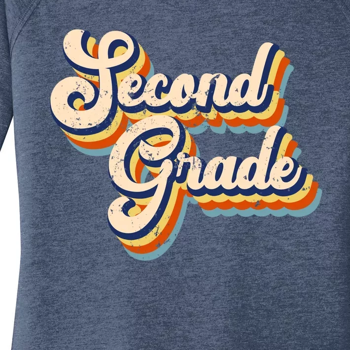 Retro Second Grade Logo Women's Perfect Tri Tunic Long Sleeve Shirt