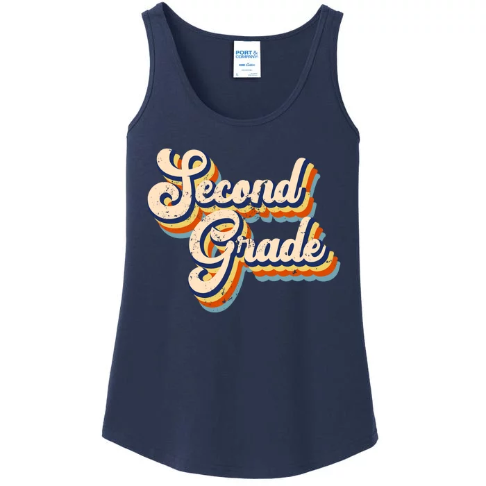 Retro Second Grade Logo Ladies Essential Tank