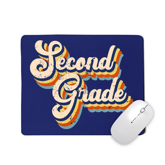 Retro Second Grade Logo Mousepad