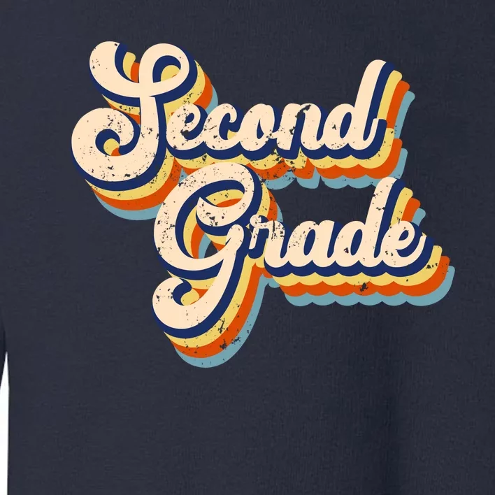 Retro Second Grade Logo Toddler Sweatshirt