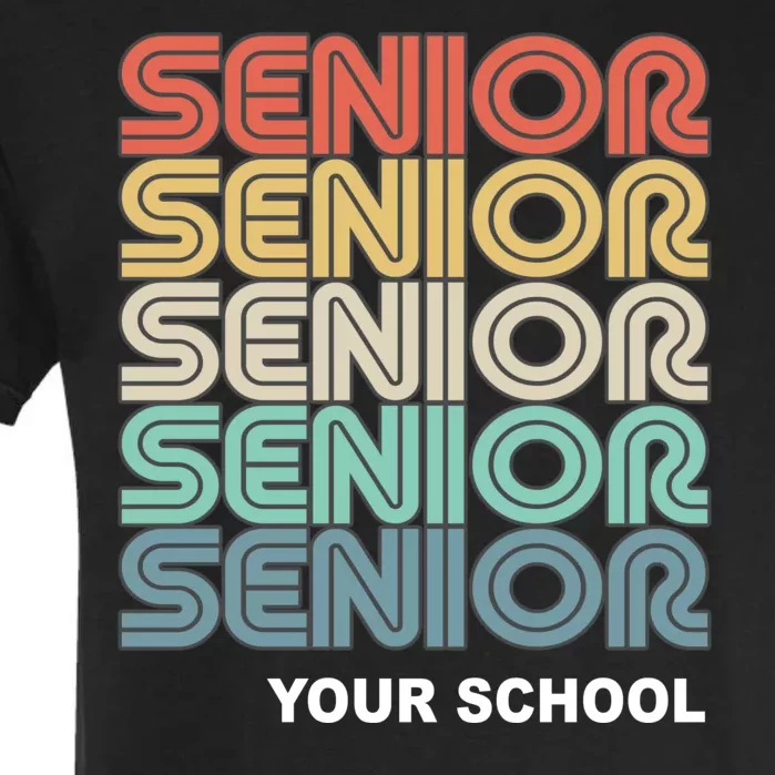 Retro Seniors Graduation Custom School Name Garment-Dyed Heavyweight T-Shirt