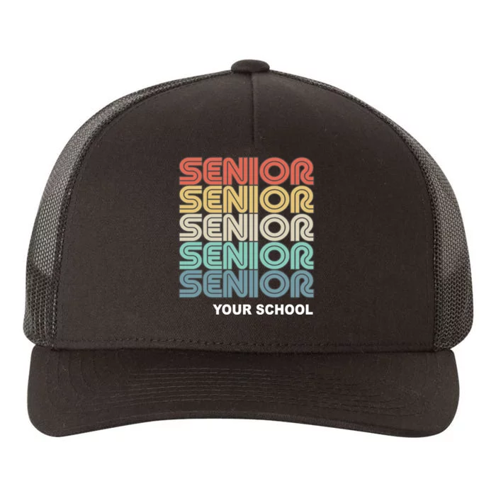 Retro Seniors Graduation Custom School Name Yupoong Adult 5-Panel Trucker Hat