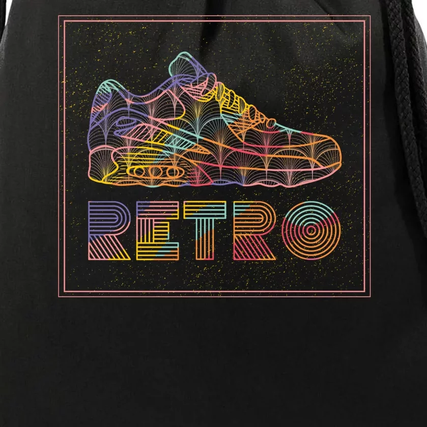 Retro Shoe Drawstring Bag