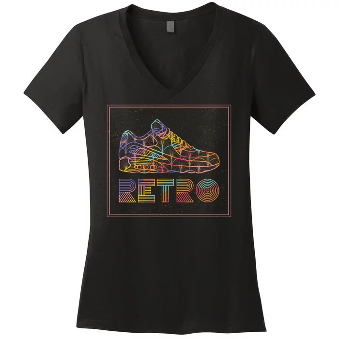 Retro Shoe Women's V-Neck T-Shirt