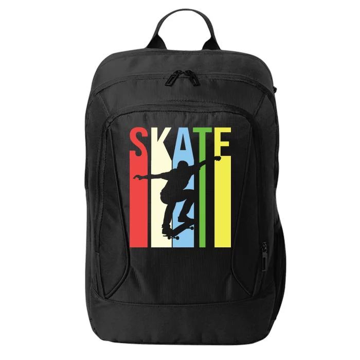 Retro Skate Logo City Backpack