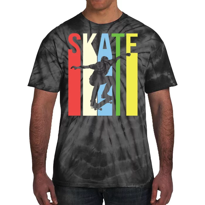 Retro Skate Logo Tie-Dye T-Shirt