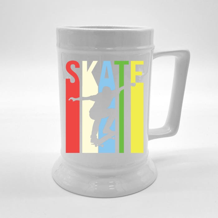 Retro Skate Logo Front & Back Beer Stein