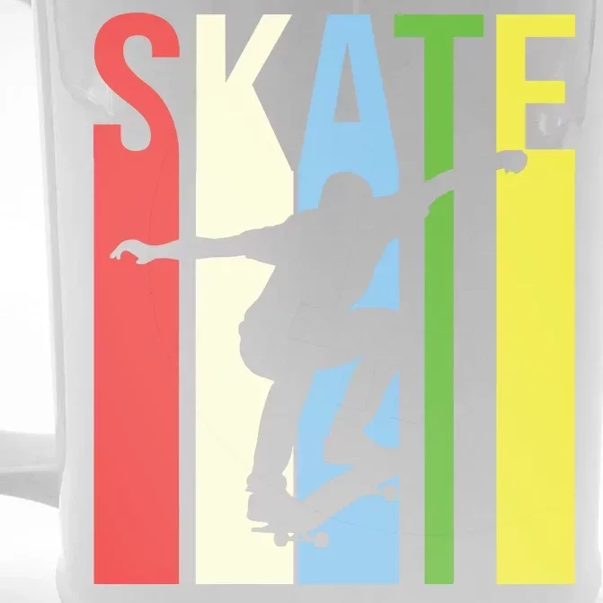 Retro Skate Logo Front & Back Beer Stein