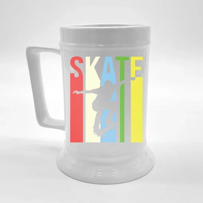 Retro Skate Logo Front & Back Beer Stein