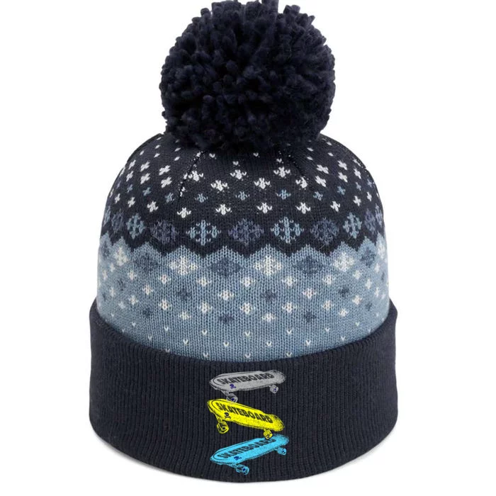 Retro Skateboards The Baniff Cuffed Pom Beanie