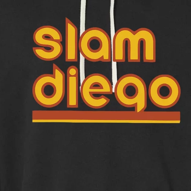 Retro Slam Diego Baseball San Fan Garment-Dyed Fleece Hoodie