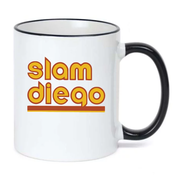 Retro Slam Diego Baseball San Fan Black Color Changing Mug