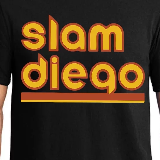 Retro Slam Diego Baseball San Fan Pajama Set