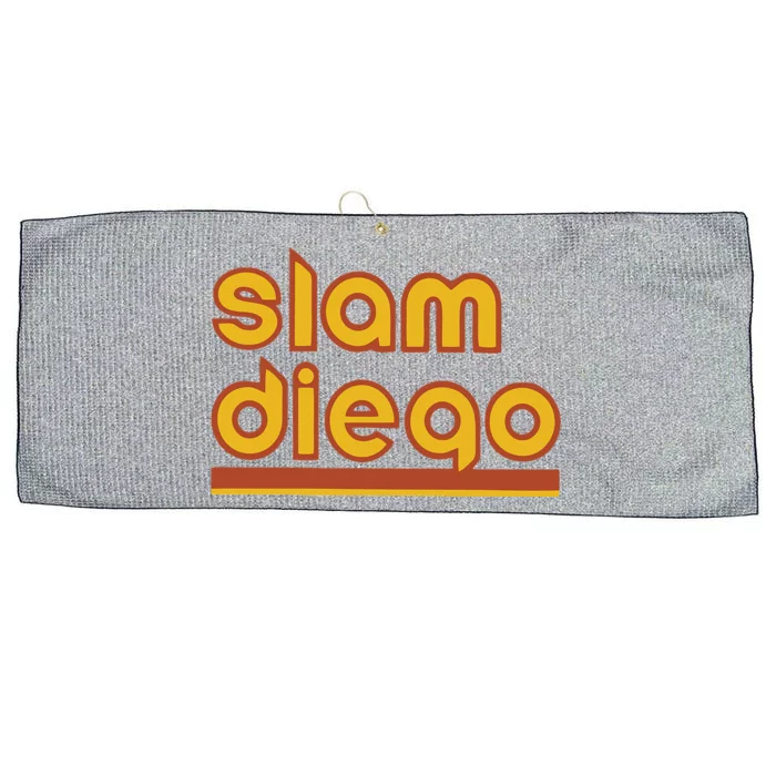 Retro Slam Diego Baseball San Fan Large Microfiber Waffle Golf Towel