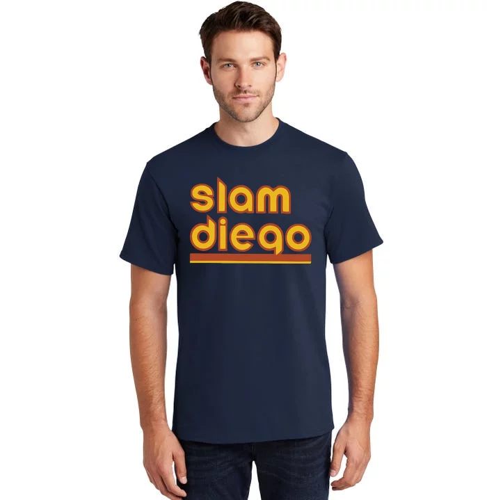 Retro Slam Diego Baseball San Fan Tall T-Shirt