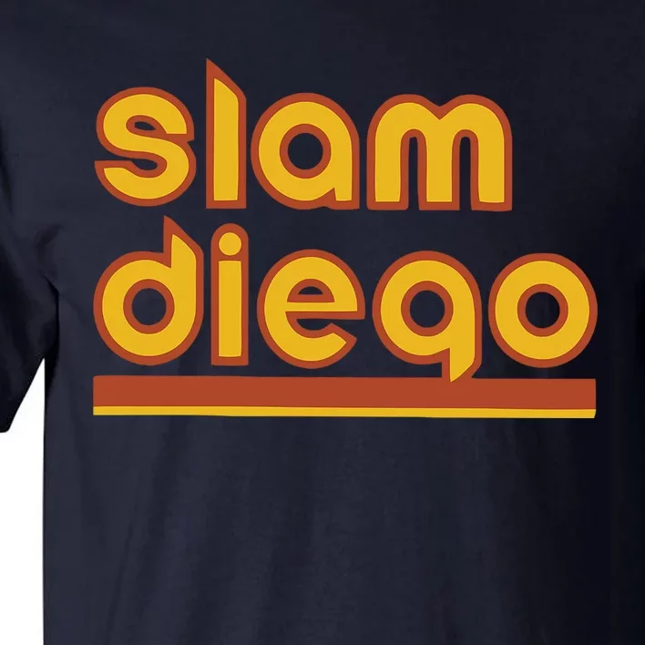 Retro Slam Diego Baseball San Fan Tall T-Shirt