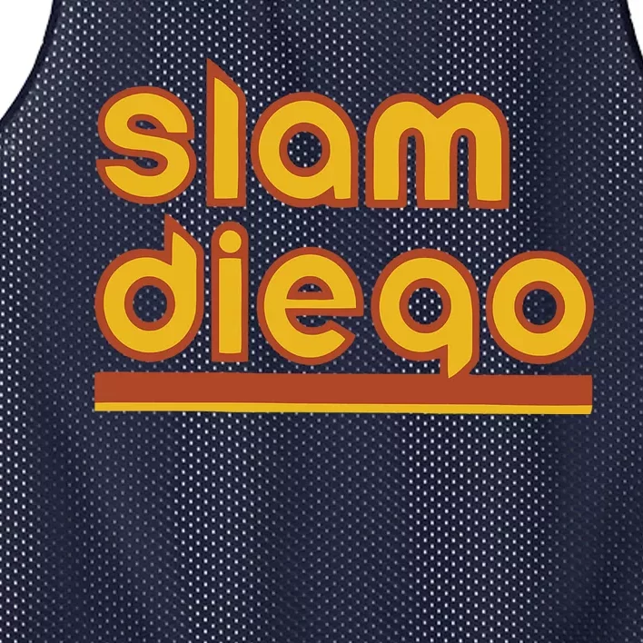 Retro Slam Diego Baseball San Fan Mesh Reversible Basketball Jersey Tank