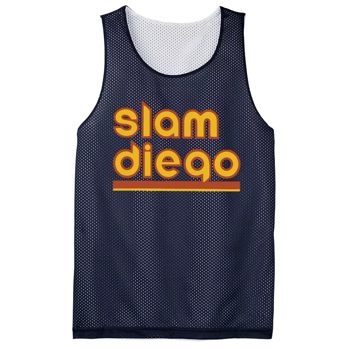 Retro Slam Diego Baseball San Fan Mesh Reversible Basketball Jersey Tank