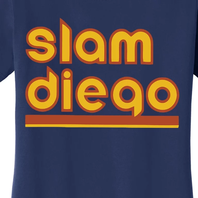 Retro Slam Diego Baseball San Fan Women's T-Shirt