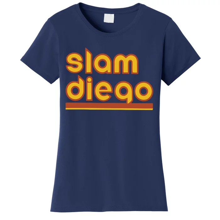 Retro Slam Diego Baseball San Fan Women's T-Shirt