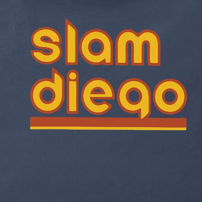 Retro Slam Diego Baseball San Fan Zip Tote Bag