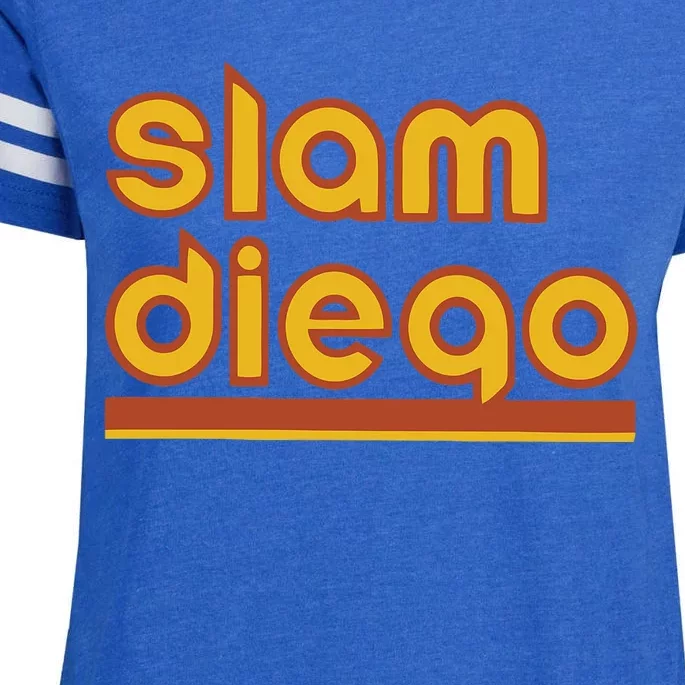 Retro Slam Diego Baseball San Fan Enza Ladies Jersey Football T-Shirt