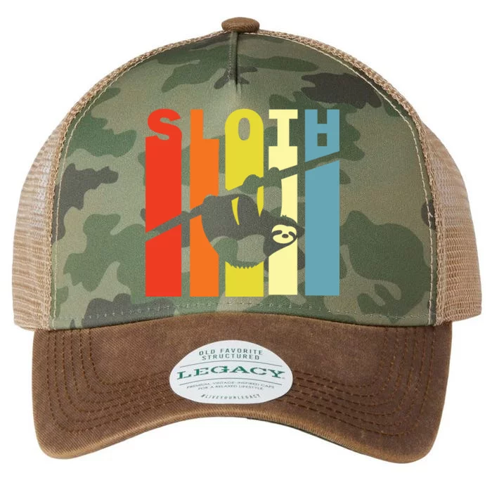 Retro Sloth Legacy Tie Dye Trucker Hat