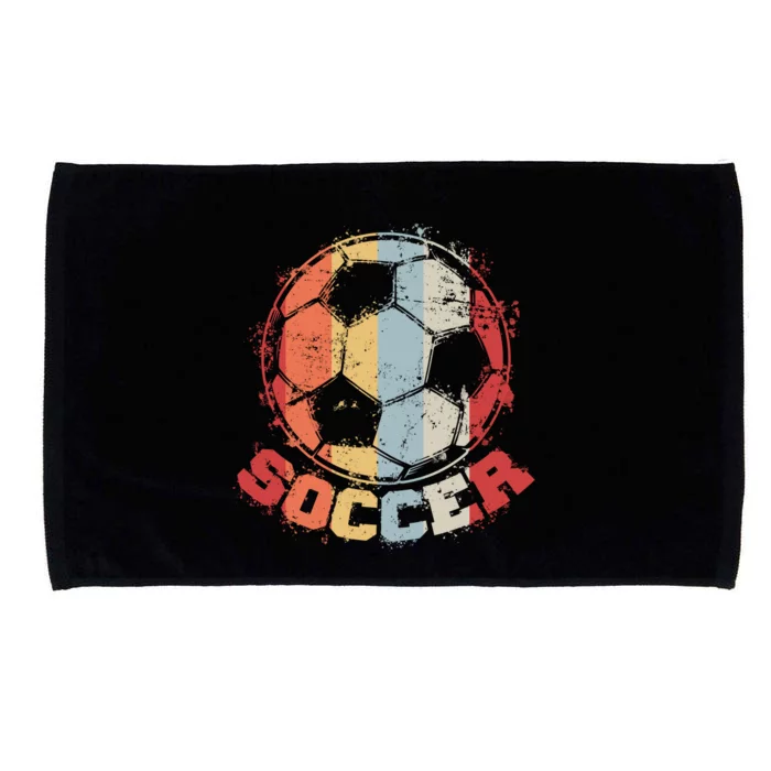 Retro Soccer Ball Microfiber Hand Towel