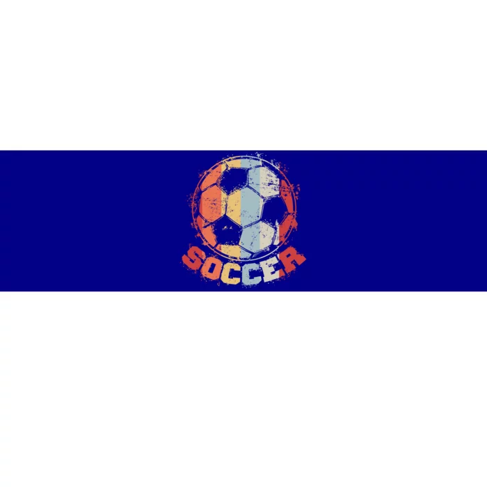 Retro Soccer Ball Bumper Sticker