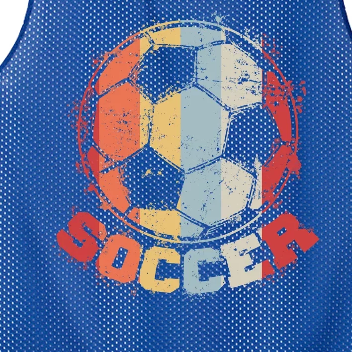 Retro Soccer Ball Mesh Reversible Basketball Jersey Tank