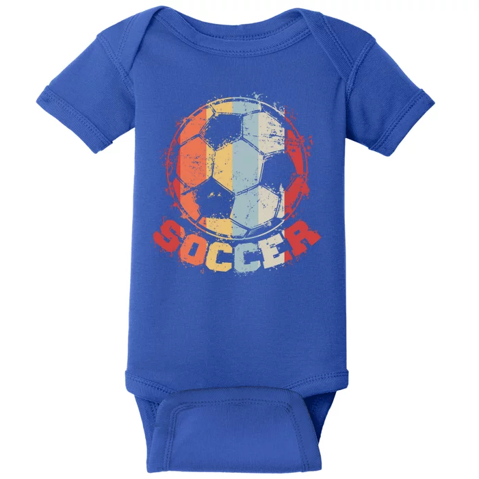 Retro Soccer Ball Baby Bodysuit