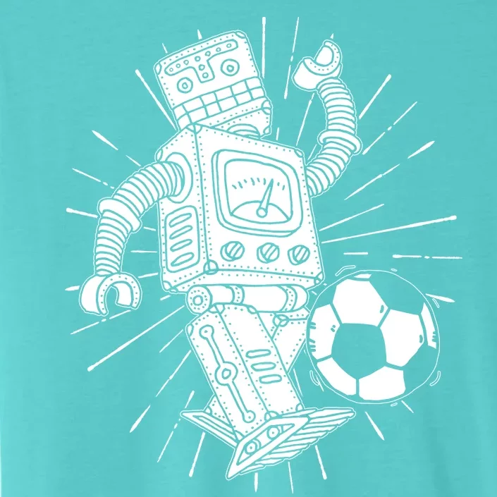 Retro Soccer Robot ChromaSoft Performance T-Shirt