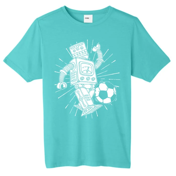 Retro Soccer Robot ChromaSoft Performance T-Shirt