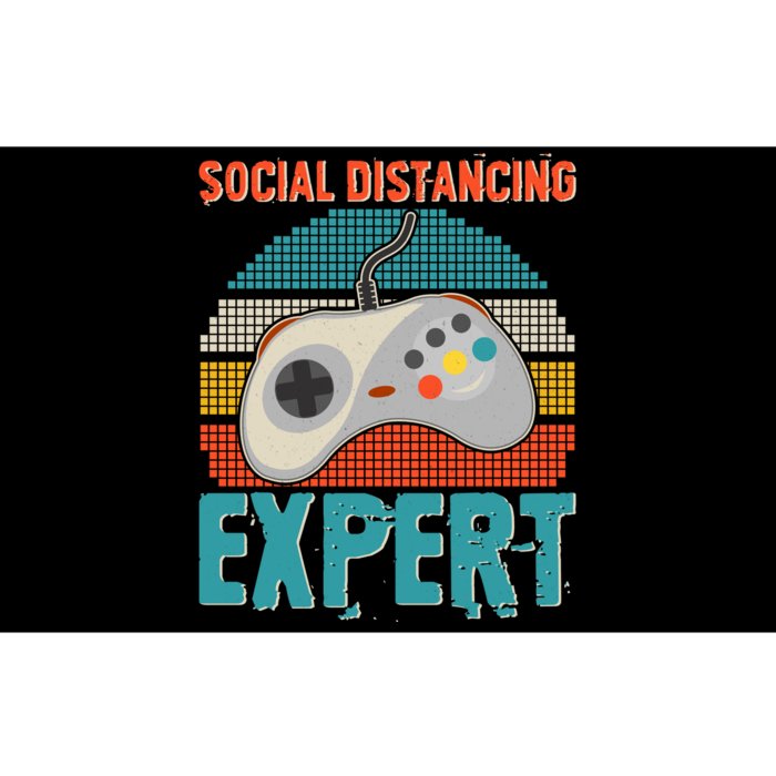 Retro Social Distancing Expert Video Gamer Bumper Sticker