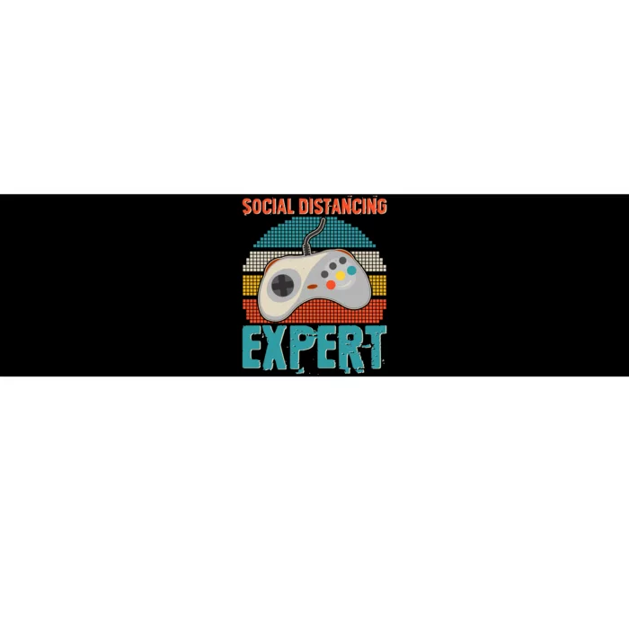 Retro Social Distancing Expert Video Gamer Bumper Sticker