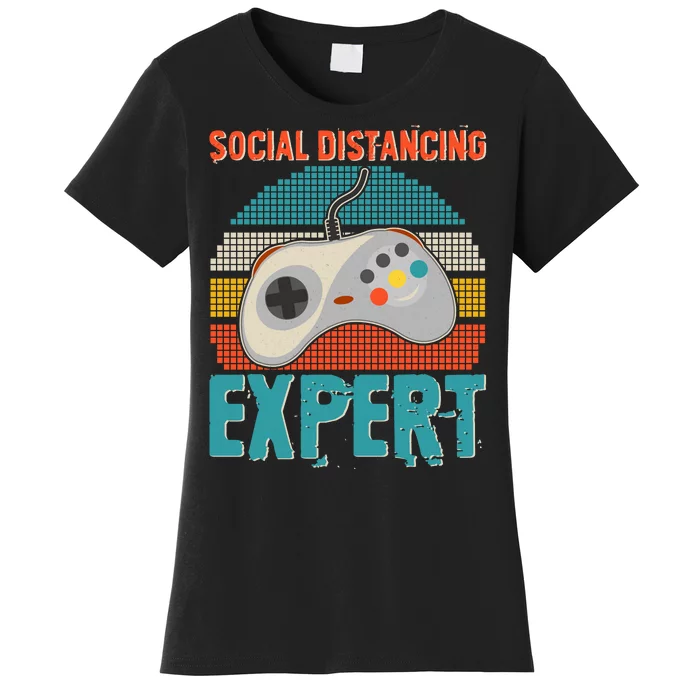 Retro Social Distancing Expert Video Gamer Women's T-Shirt