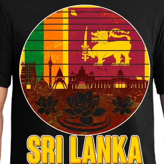 Retro Sri Lanka Emblem Pajama Set