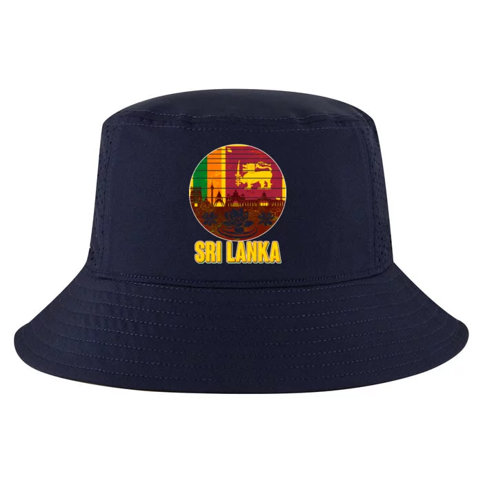 Retro Sri Lanka Emblem Cool Comfort Performance Bucket Hat